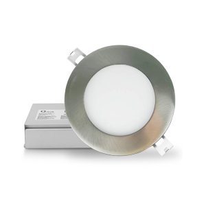Encastré Slim 3CCT - 4po Nickel Brossé