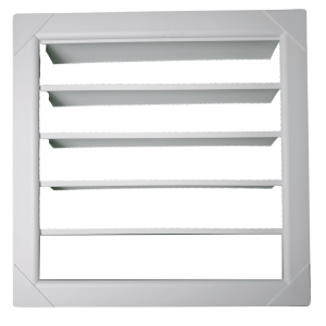 Volet blanc pour ventilateur mural